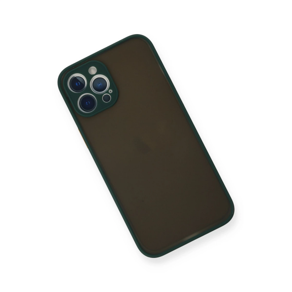 İphone 12 Pro Max Kılıf Montreal Silikon Kapak - Yeşil