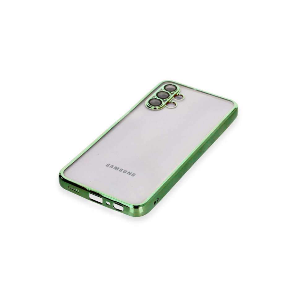 Samsung Galaxy A04s Kılıf Razer Lensli Silikon - Yeşil