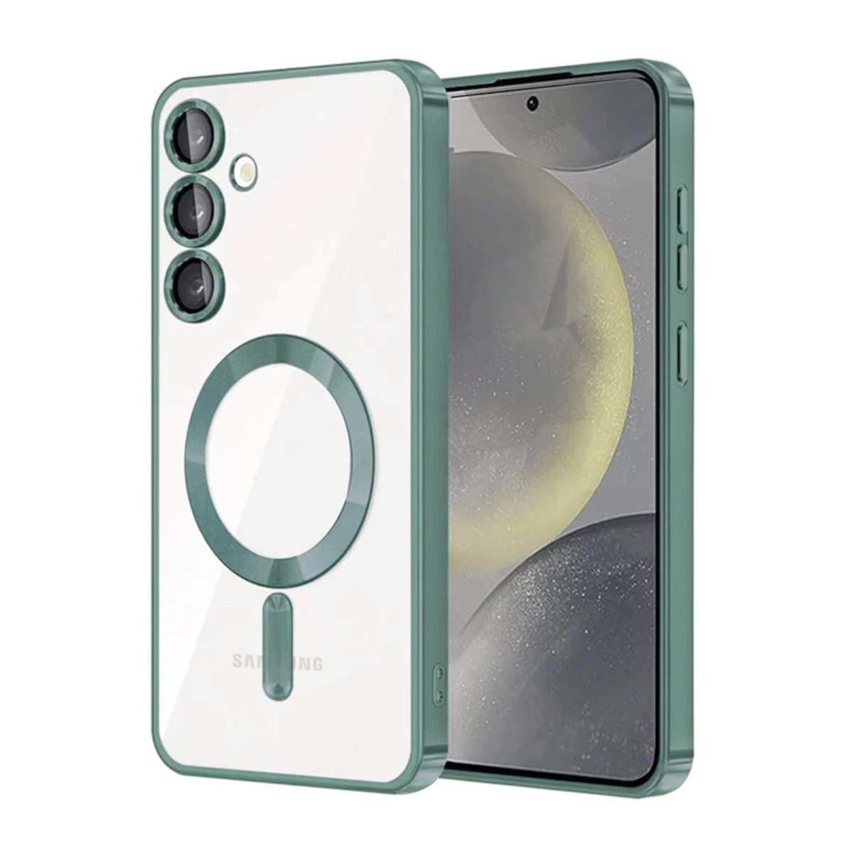 Samsung Galaxy A26 Kross Magneticsafe Kapak - Koyu Yeşil