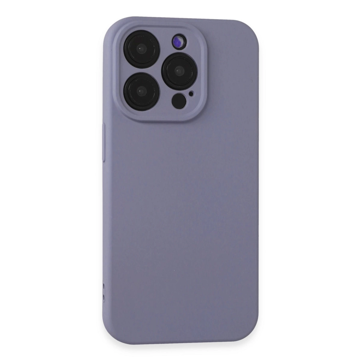 İphone 15 Pro Kılıf Nano İçi Kadife Silikon - Lila