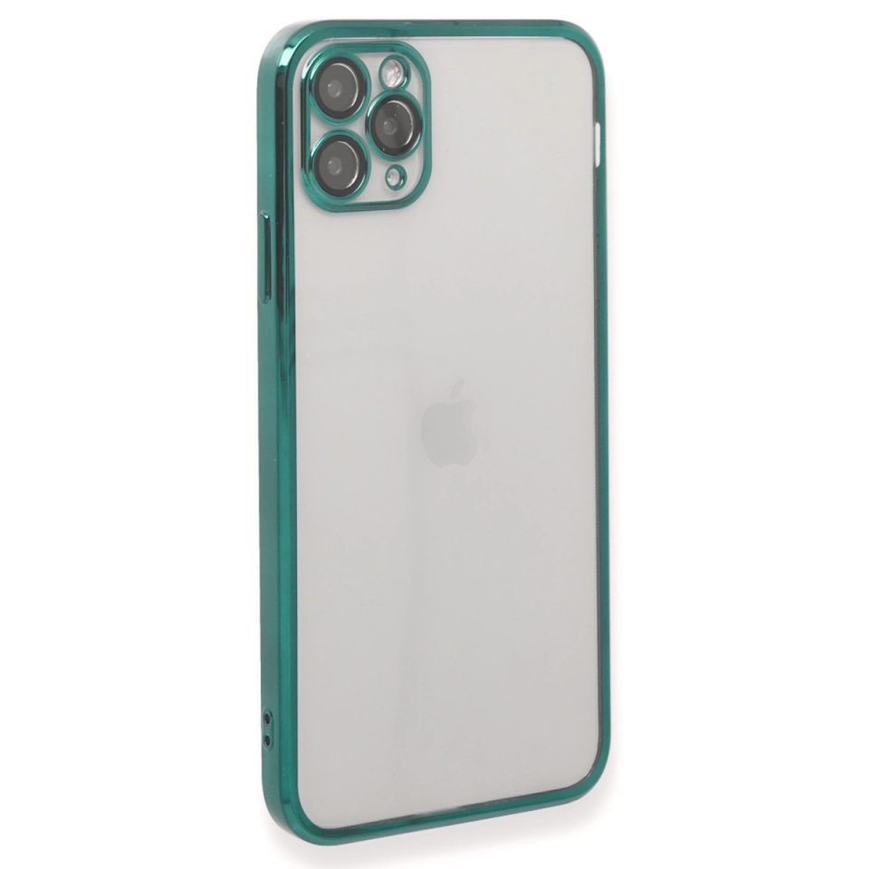 İphone 11 Pro Max Kılıf Razer Lensli Silikon - Yeşil