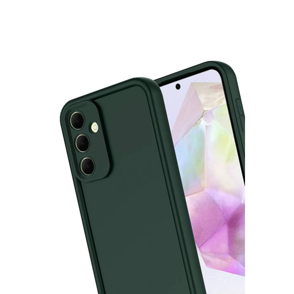 Samsung Galaxy A17 5g Viera Silikon - Koyu Yeşil