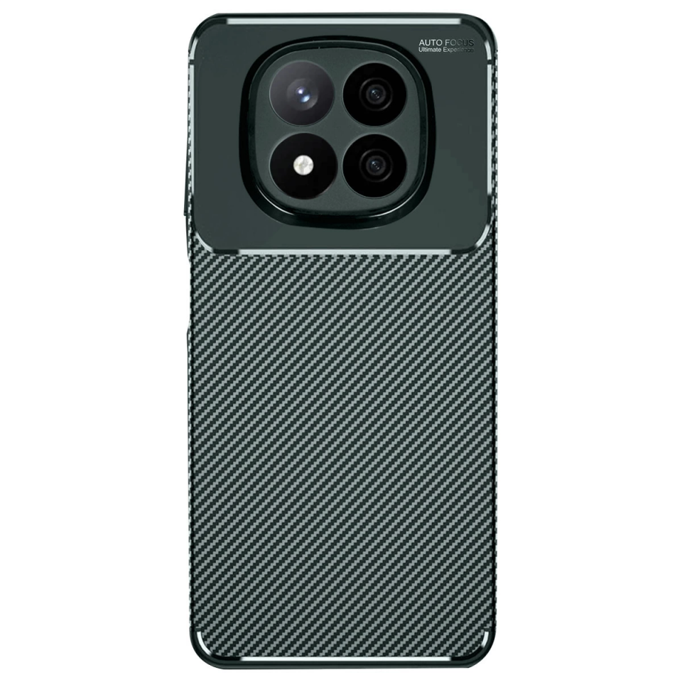 Xiaomi Redmi Note 14 Pro 5g Kılıf Auto Focus Karbon Kapak - Koyu Yeşil