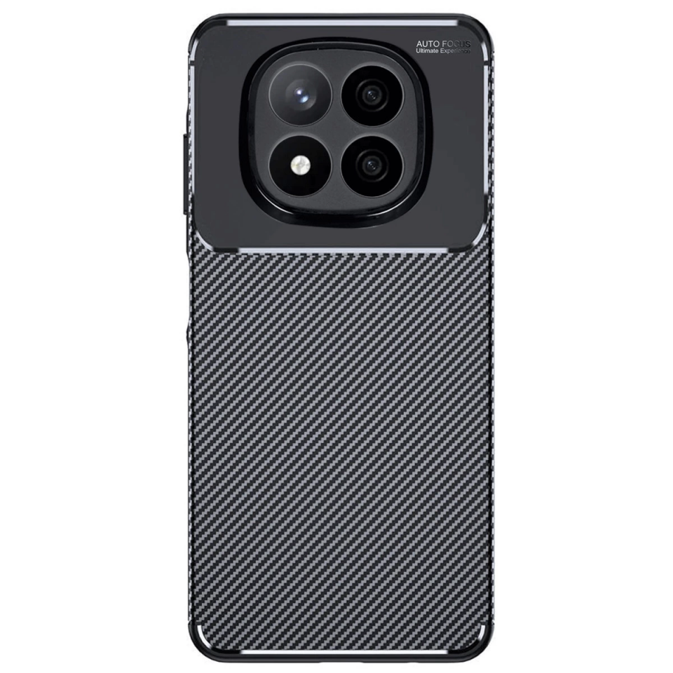 Xiaomi Redmi Note 14 Pro Plus Kılıf Auto Focus Karbon Kapak - Siyah