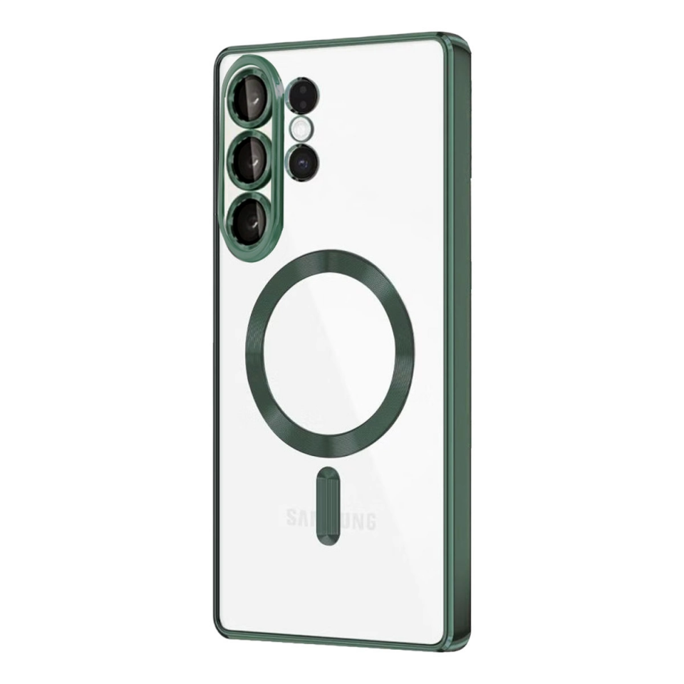 Samsung Galaxy S26 Ultra Kross Magneticsafe Kapak - Koyu Yeşil