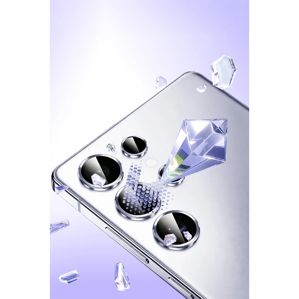 Samsung Galaxy S26 Bilvis Titan Kamera Lens - Gümüş