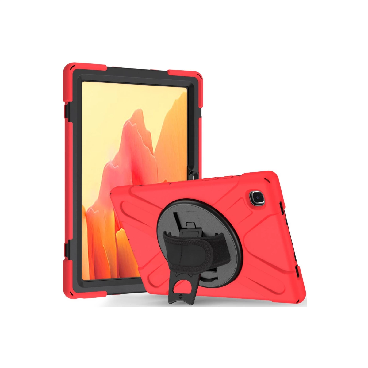 Samsung Galaxy T500 Tab A7 10.4 Kılıf Amazing Tablet Kapak - Kırmızı