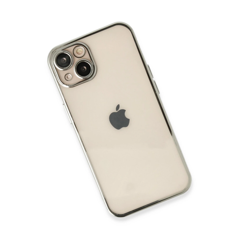 İphone 14 Plus Kılıf Razer Lensli Silikon - Gümüş