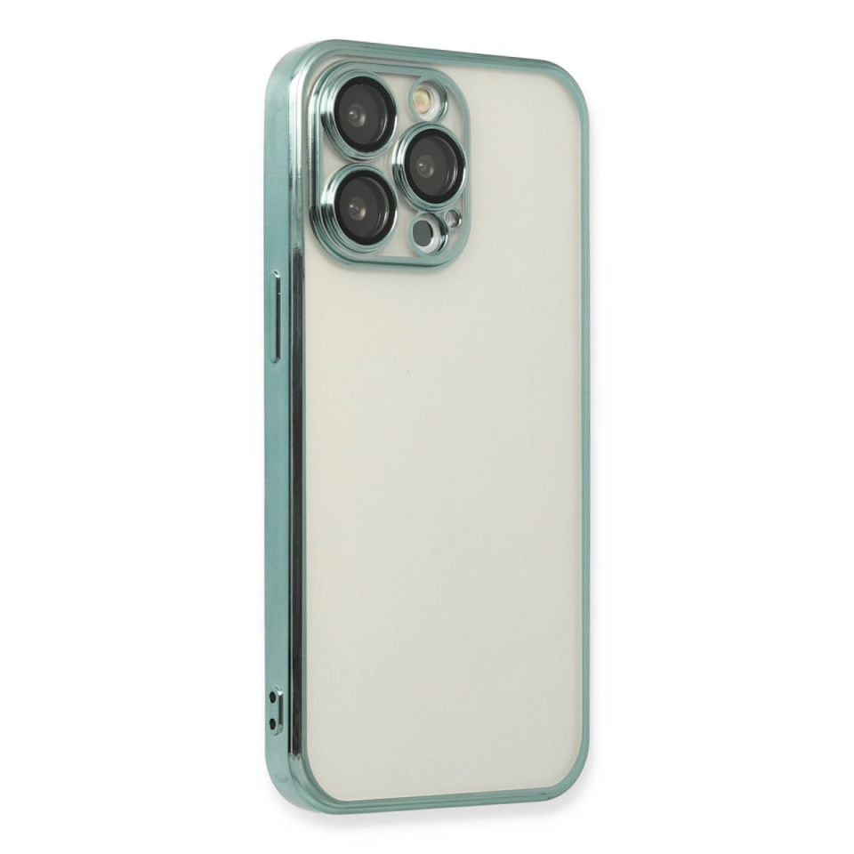 İphone 14 Pro Kılıf Razer Lensli Silikon - Yeşil