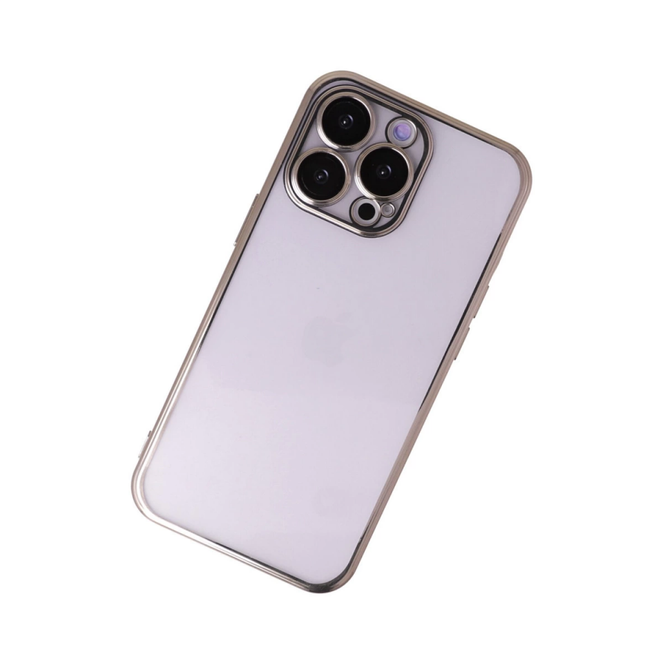 İphone 14 Pro Max Kılıf Razer Lensli Silikon - Gold