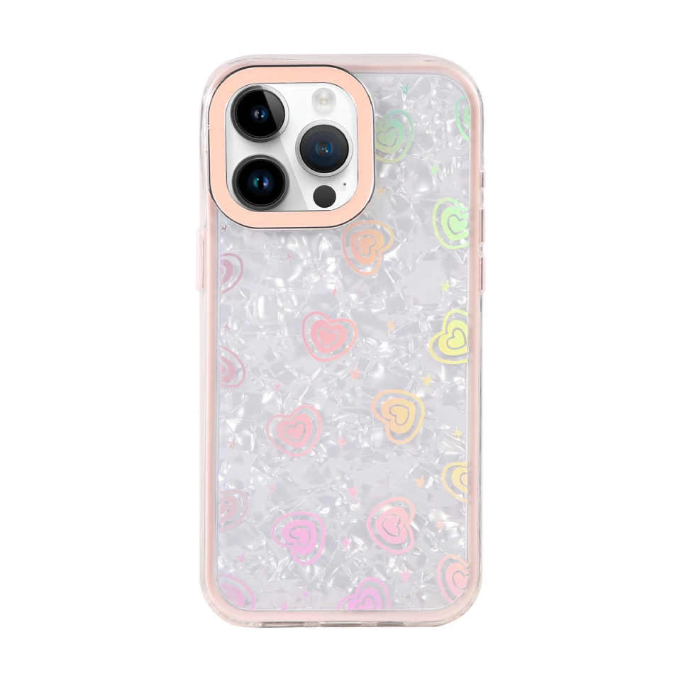 İphone 14 Lumi Desenli Kapak - Pembe