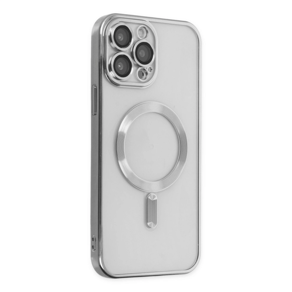 İphone 13 Pro Kılıf Kross Magneticsafe Kapak - Gümüş