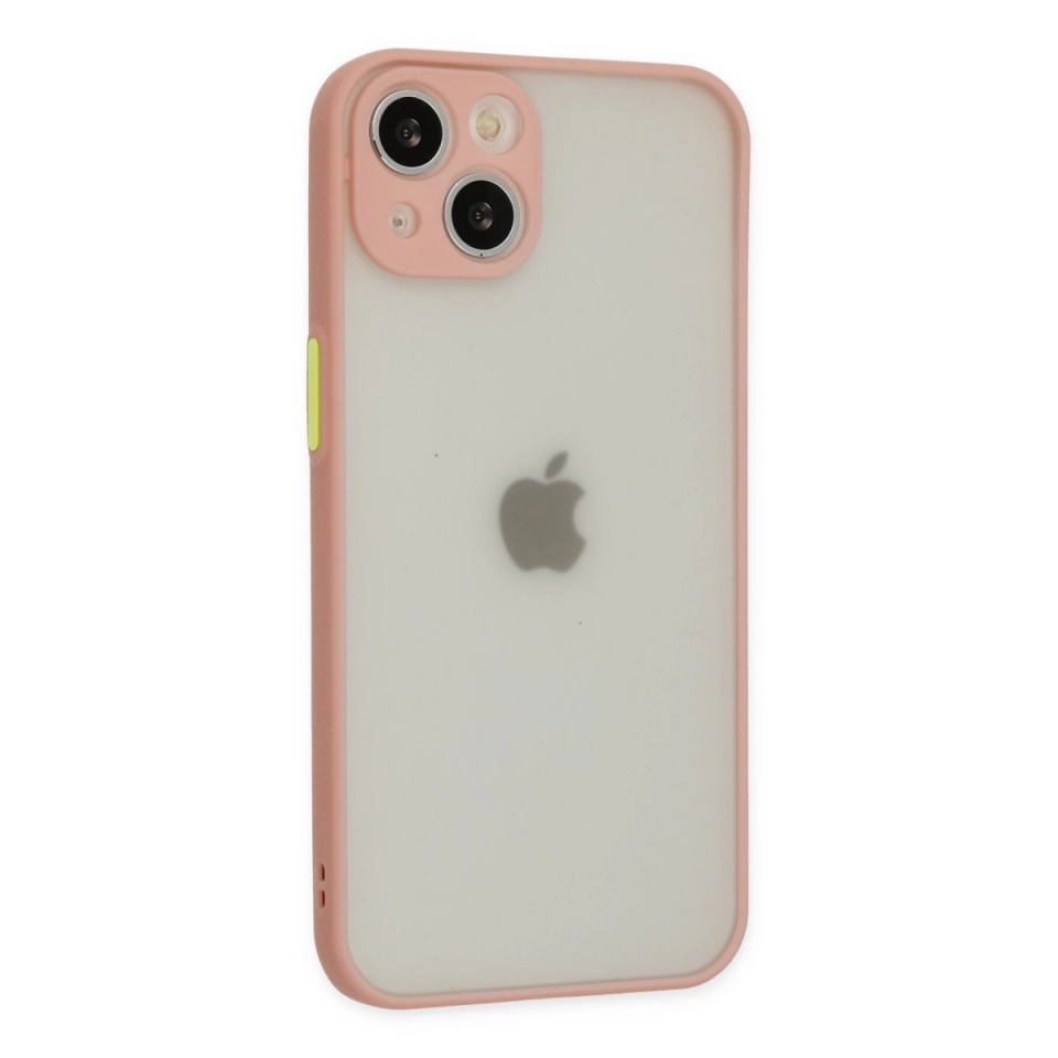 İphone 14 Kılıf Montreal Silikon Kapak - Pembe