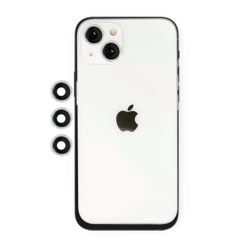 İphone 14 Shine Kamera Lens - Gümüş