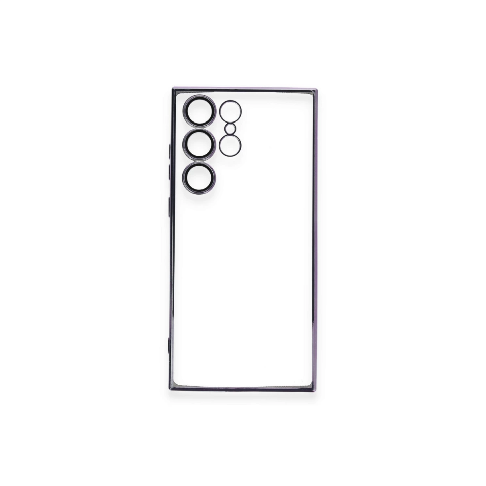 Samsung Galaxy S24 Ultra Kılıf Razer Lensli Silikon - Siyah