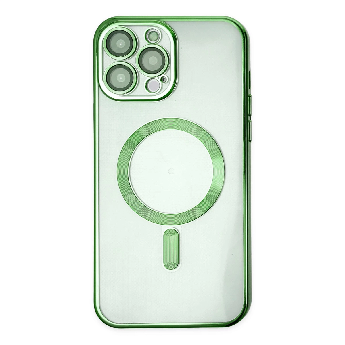 İphone 13 Pro Kılıf Kross Magneticsafe Kapak - Koyu Yeşil