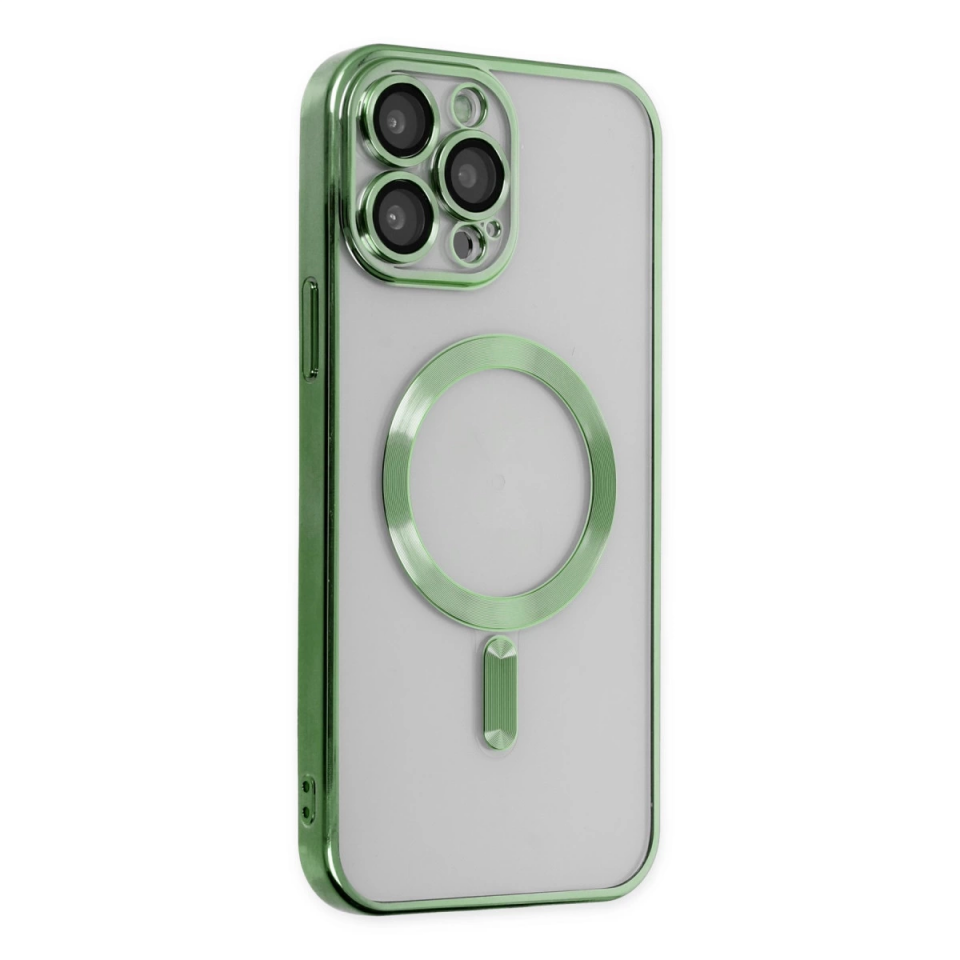 İphone 13 Pro Kılıf Kross Magneticsafe Kapak - Koyu Yeşil