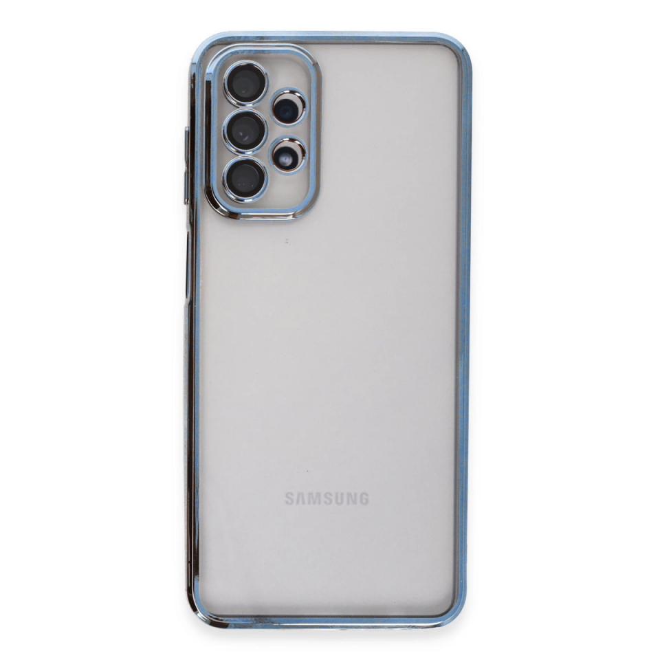 Samsung Galaxy A23 4g Kılıf Razer Lensli Silikon - Açık Mavi