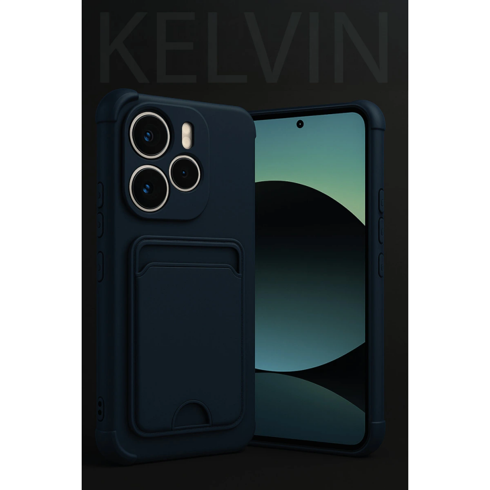 Xiaomi Redmi Note 14 4g Kelvin Kartvizitli Silikon - Siyah