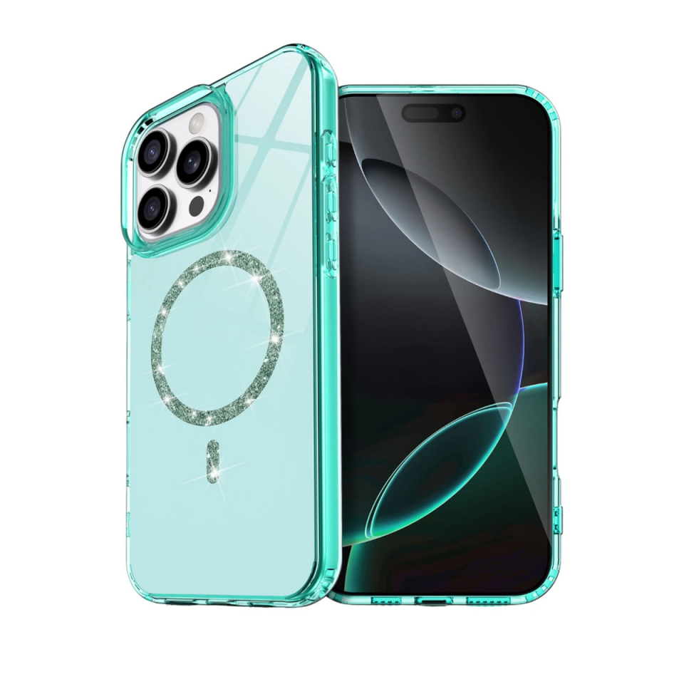 İphone 16 Pro Live Diamond Magsafe Kapak - Yeşil