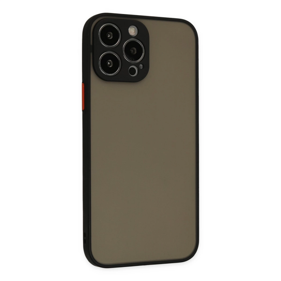 İphone 14 Pro Kılıf Montreal Silikon Kapak - Siyah