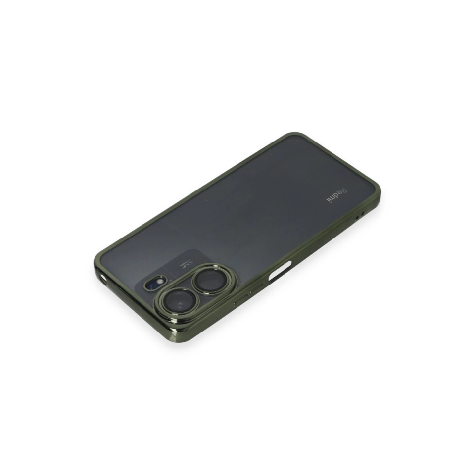 Xiaomi Redmi 13c Kılıf Razer Lensli Silikon - Yeşil