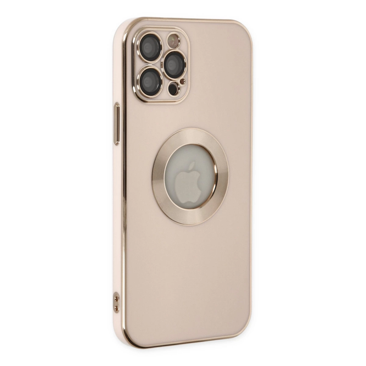 İphone 12 Pro Max Kılıf Store Silikon - Pembe