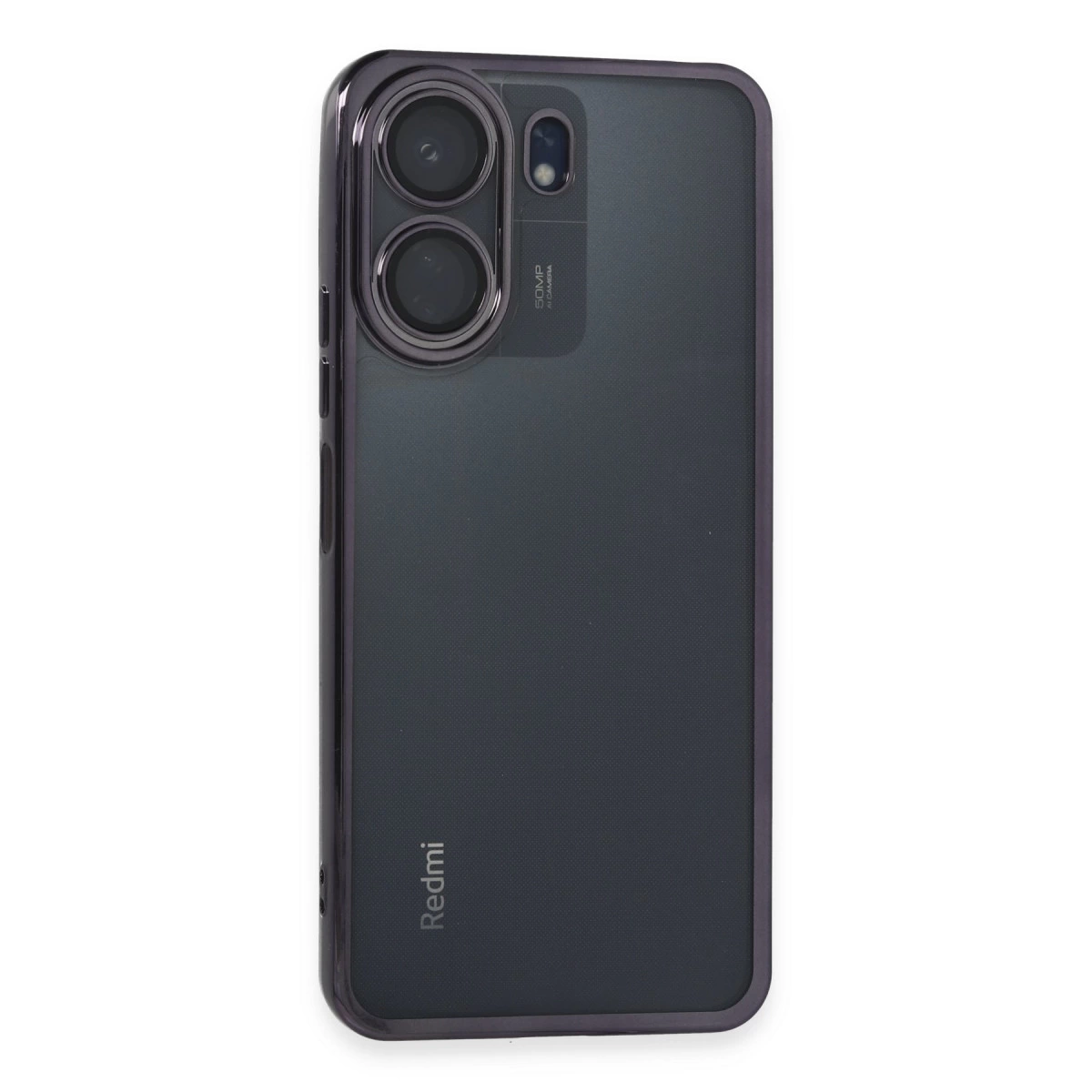 Xiaomi Redmi 13c Kılıf Razer Lensli Silikon - Mor