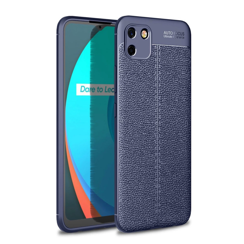 Realme C11 2021 Kılıf Auto Focus Kapak - Lacivert