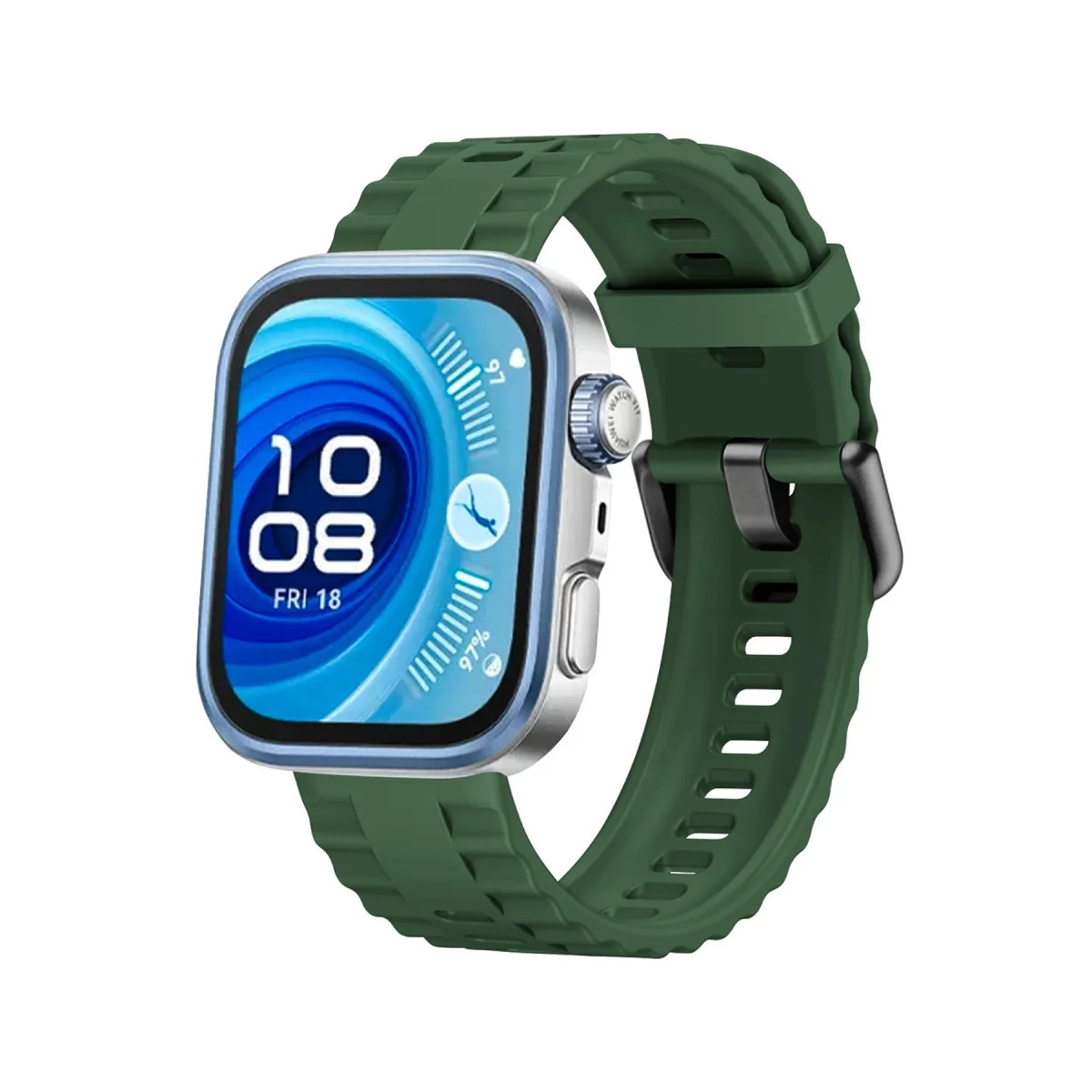 Huawei Watch Fit 3 Klasik Kordon - Koyu Yeşil