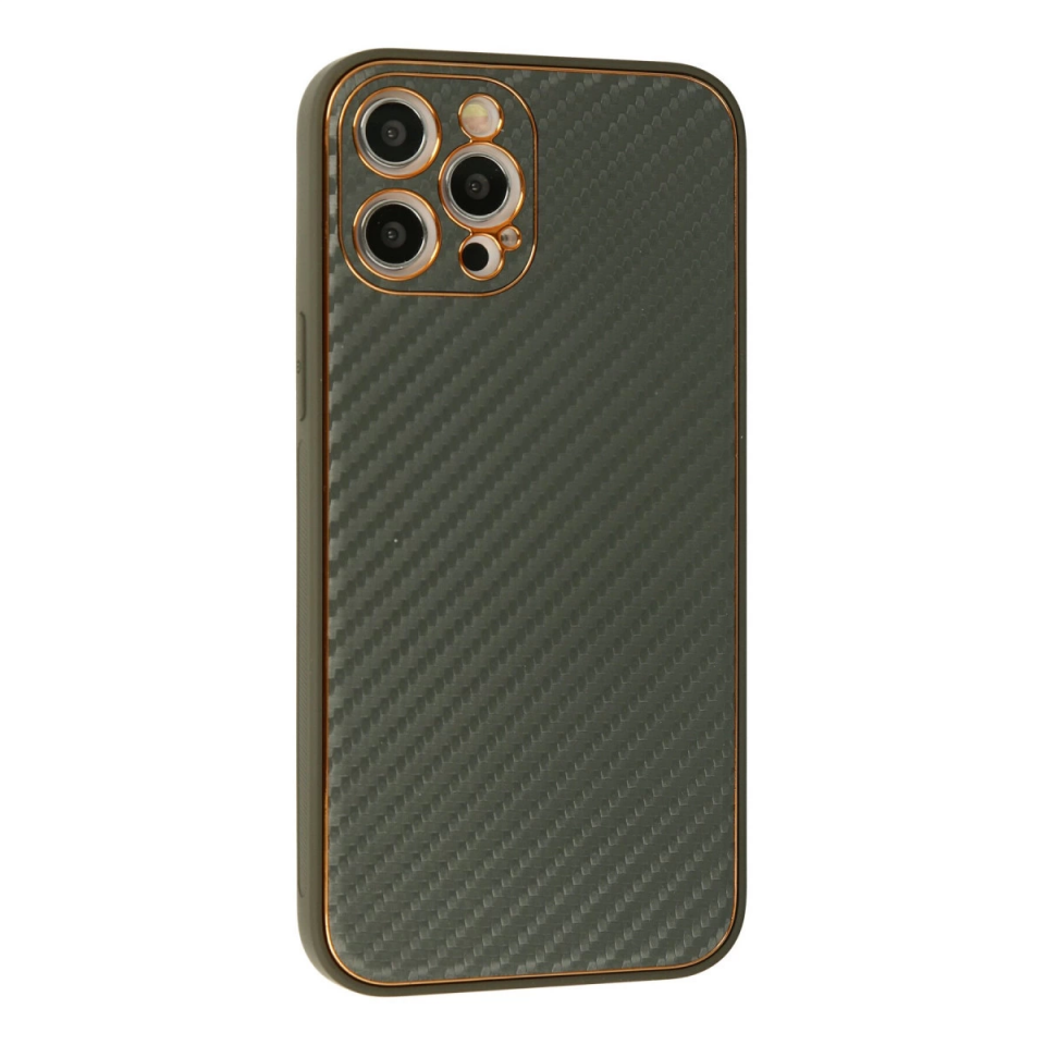 İphone 12 Pro Kılıf Coco Karbon Silikon - Füme