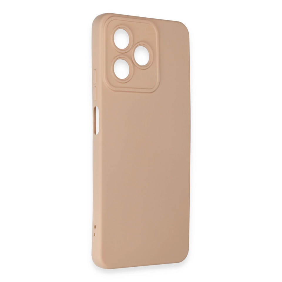 Realme C53 Kılıf Nano İçi Kadife Silikon - Pudra