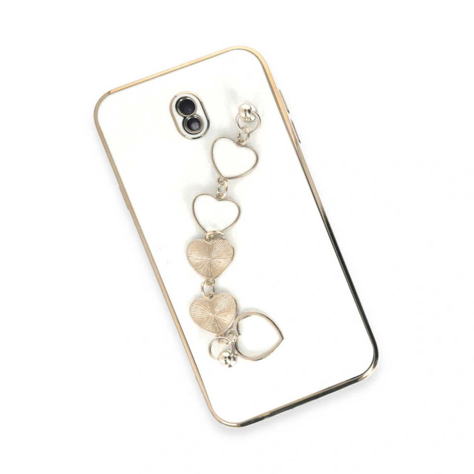 Samsung Galaxy J7 Pro / J730 Kılıf Esila Silikon - Beyaz