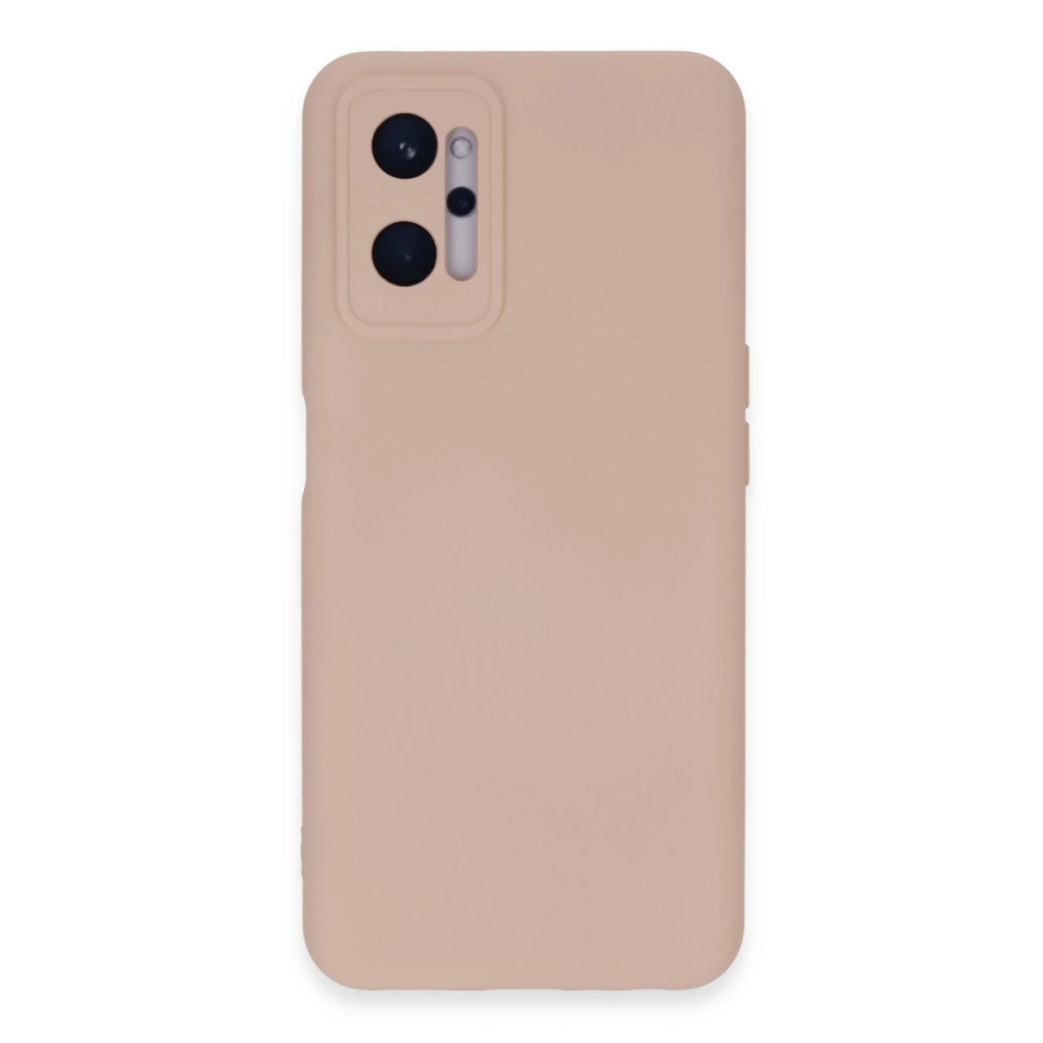 Realme 9i 4g Kılıf Nano İçi Kadife Silikon - Pudra