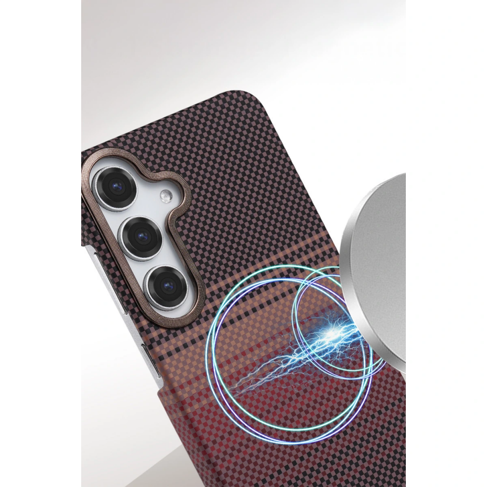 Samsung Galaxy A55 5g Vega Magsafe Kapak - Siyah