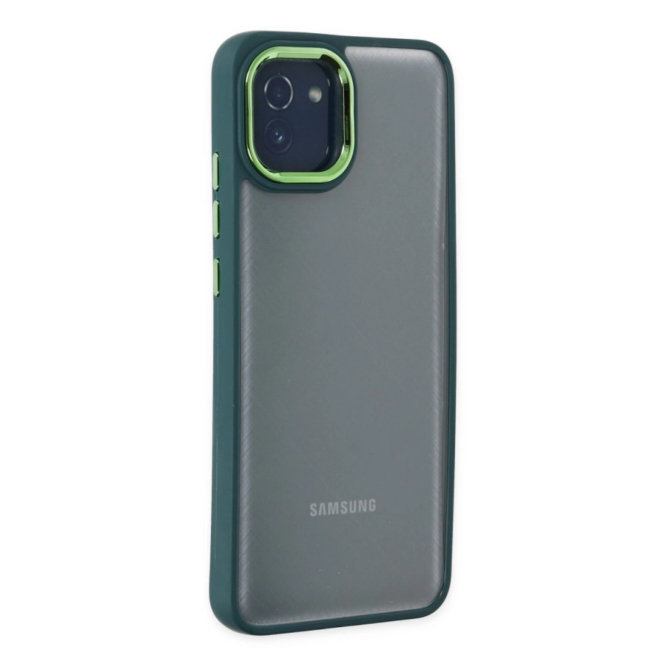 Samsung Galaxy A03 Kılıf Dora Kapak - Haki Yeşil