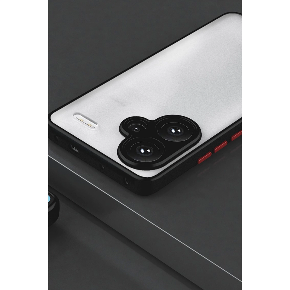 Xiaomi Redmi Note 13 Pro Plus Kılıf Montreal Silikon Kapak - Siyah