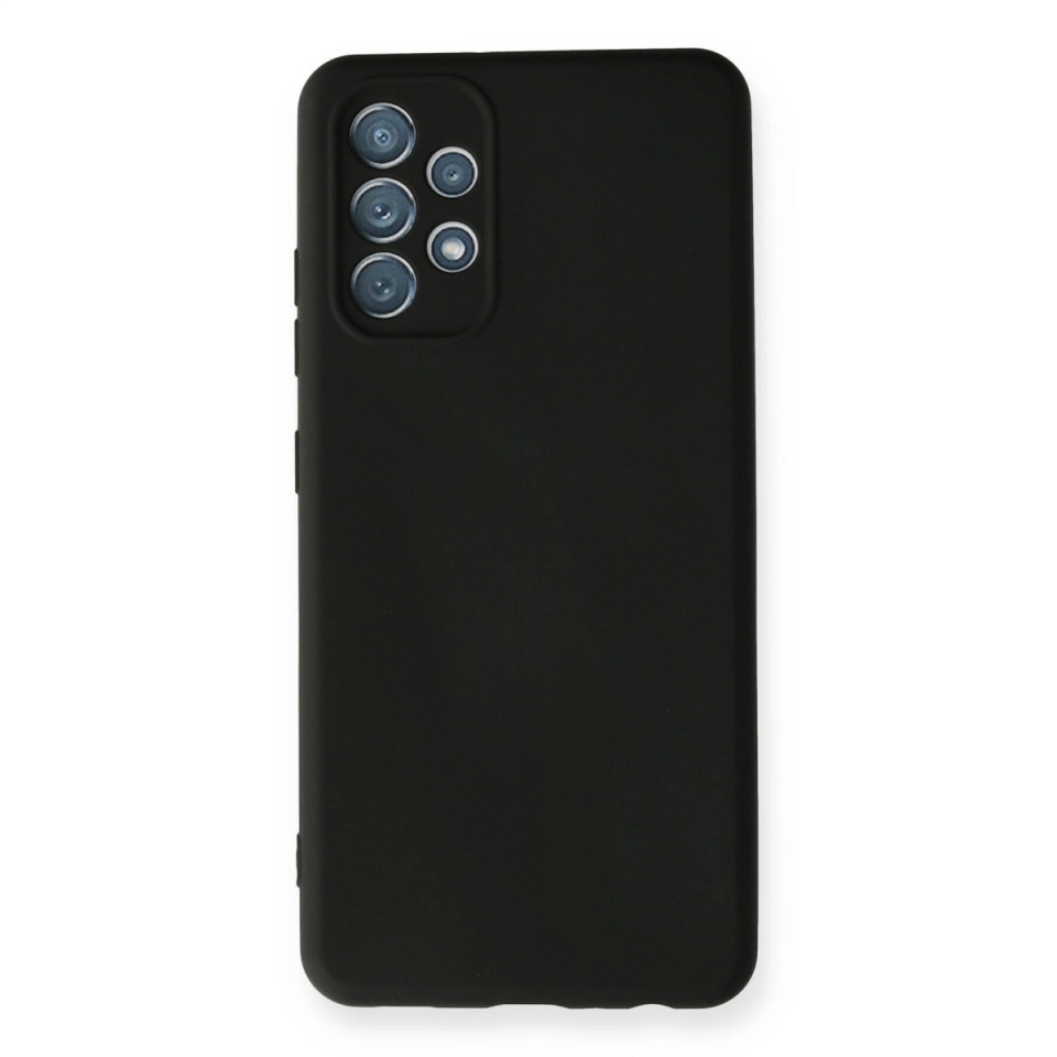 Samsung Galaxy A32 Kılıf Nano İçi Kadife Silikon - Siyah