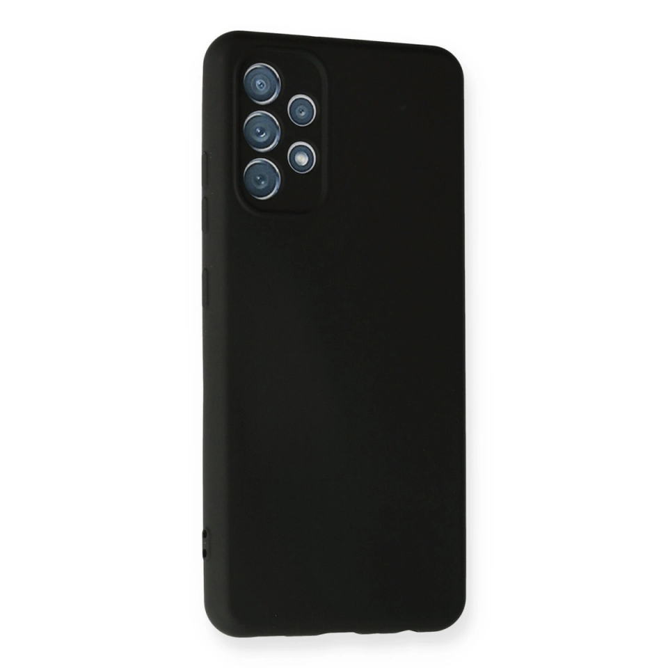 Samsung Galaxy A32 Kılıf Nano İçi Kadife Silikon - Siyah