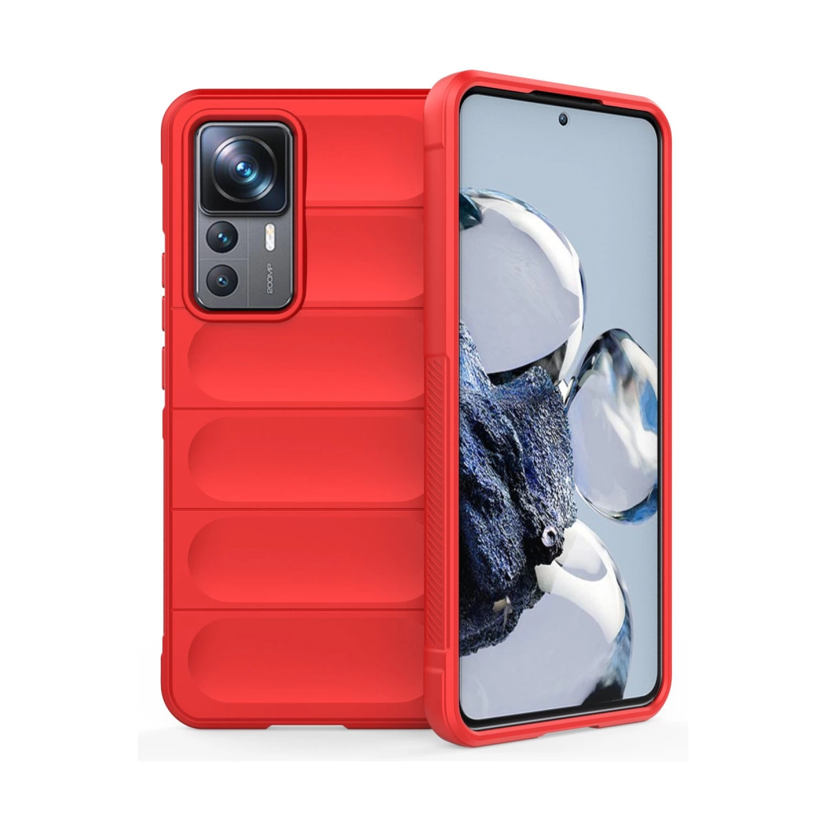 Xiaomi Mi 12t Pro Kılıf Optimum Silikon - Kırmızı