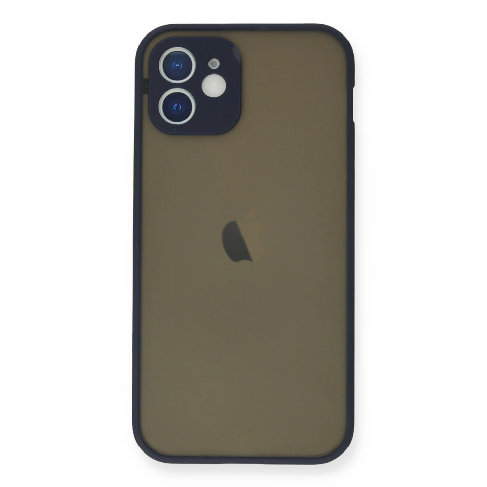 İphone 12 Mini Kılıf Montreal Silikon Kapak - Lacivert