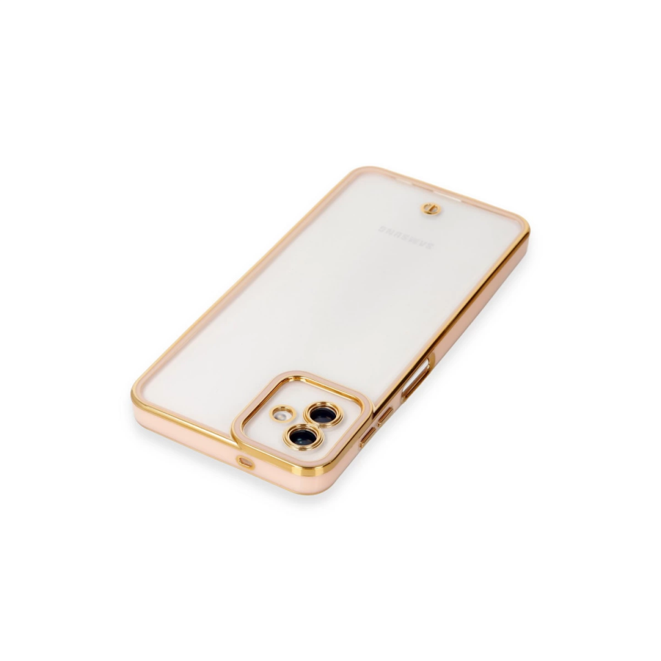 Samsung Galaxy A04 Kılıf Liva Lens Silikon - Rose