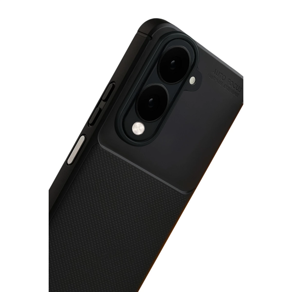 Vivo Y29s Auto Focus Karbon Kapak - Siyah