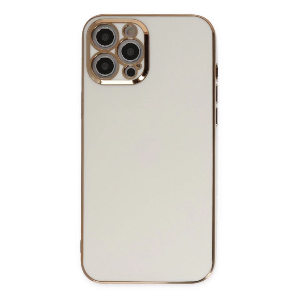 İphone 12 Pro Max Kılıf Volet Silikon - Beyaz