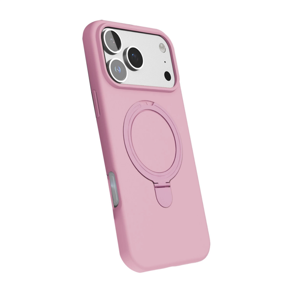 İphone 17 Pro Regal Magsafe Standlı Kapak - Açık Pembe