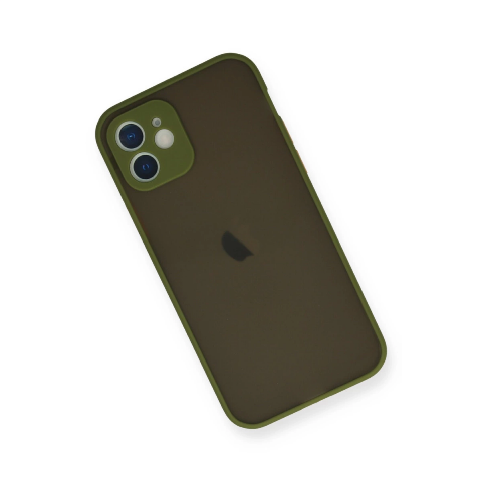 İphone 12 Mini Kılıf Montreal Silikon Kapak - Açık Yeşil