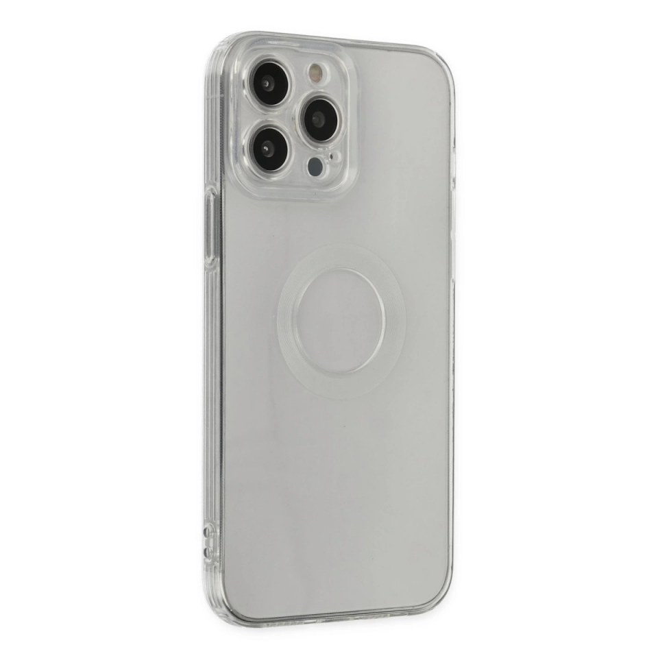 İphone 13 Pro Max Kılıf Santa Lens Silikon - Şeffaf