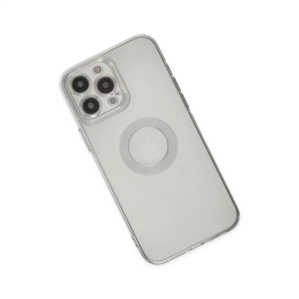 İphone 13 Pro Max Kılıf Santa Lens Silikon - Şeffaf