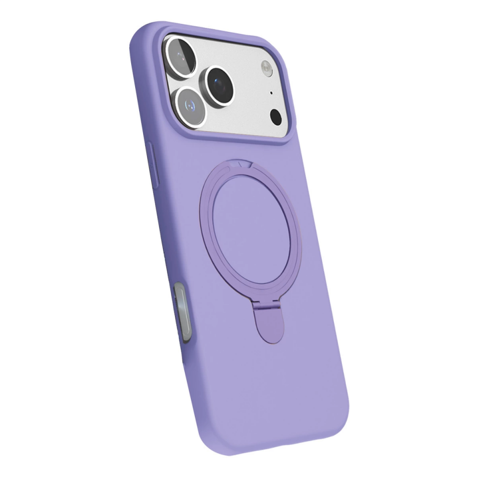 İphone 17 Pro Regal Magsafe Standlı Kapak - Lila