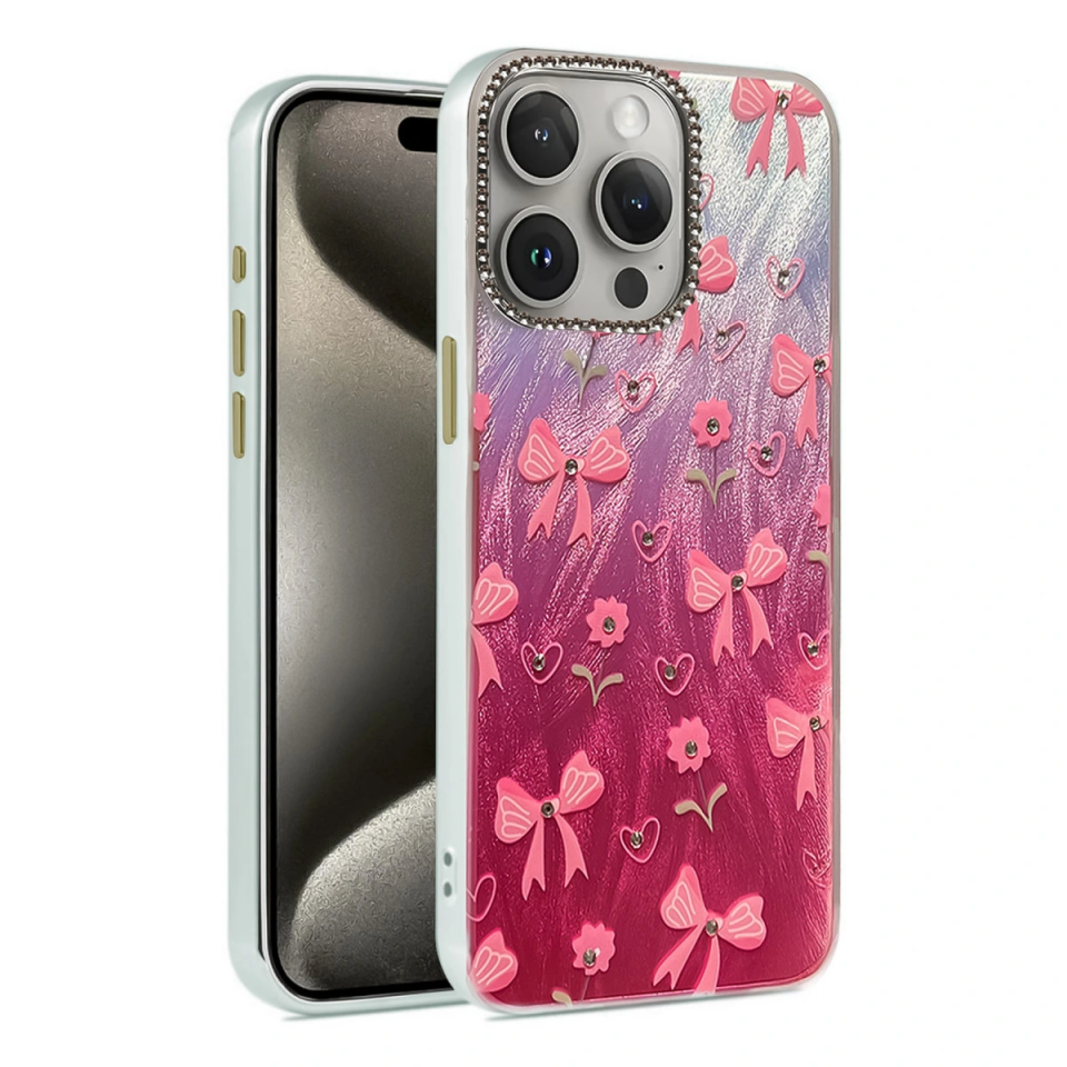 İphone 15 Pro Kılıf Blade Aynalı Desenli Kapak - Desen 3